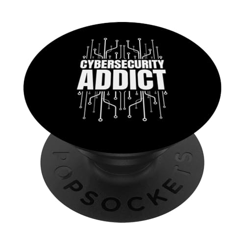 Cyber Security Addict PopSockets Klebender PopGrip von Etischer Hacker Computersicherheit Design