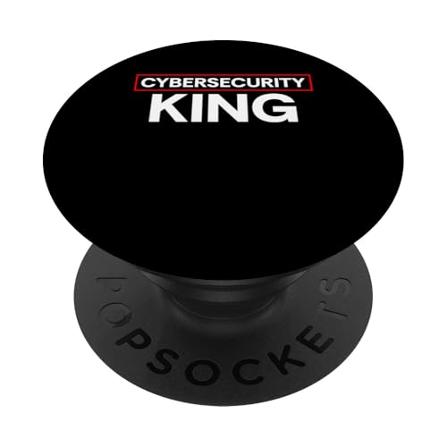 Cyber Security King PopSockets Klebender PopGrip von Etischer Hacker Computersicherheit Design