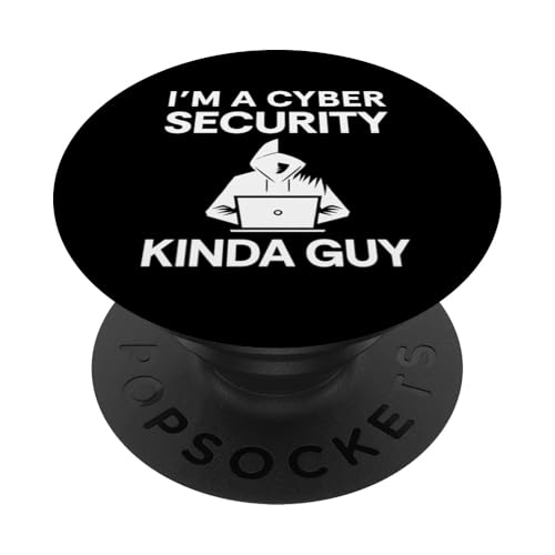 Im A Cyber Security Kinda Guy PopSockets Klebender PopGrip von Etischer Hacker Computersicherheit Design