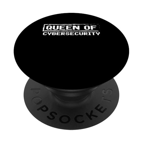 Queen Of Cyber Security PopSockets Klebender PopGrip von Etischer Hacker Computersicherheit Design