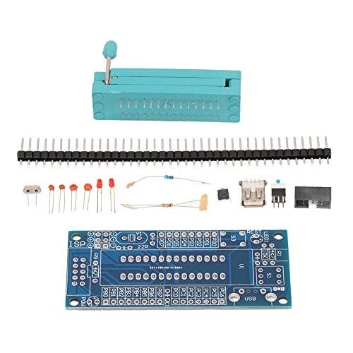 16-teiliges Set Entwicklungsboard-Kit-Set 2,91 X 1,34 Zoll AVR Small System Development Board für ATMEGA8 Elektronische Komponente von Eujgoov