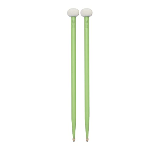 2pcs Drum Mallet Doppelseitige Gute Hand Fühlen Drumsticks für das Spielen von Drum Set Kettledrum (GREEN) von Eujgoov