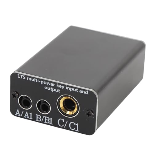 Eujgoov Multi -Kanal -Taste -Eingangsausgangsgerät mit CW -Wandler, 2 -Wege -Konvertierungsanschluss für CW 6,3 Mm 3,5 Mm Stecker Eujgoov Multi -Kanal -Taste -Eingangsausgangsgerät mit CW -Wandler, 2 -Wege -Konvertierungsanschluss für CW 6,3 Mm 3,5 Mm Stecker von Eujgoov