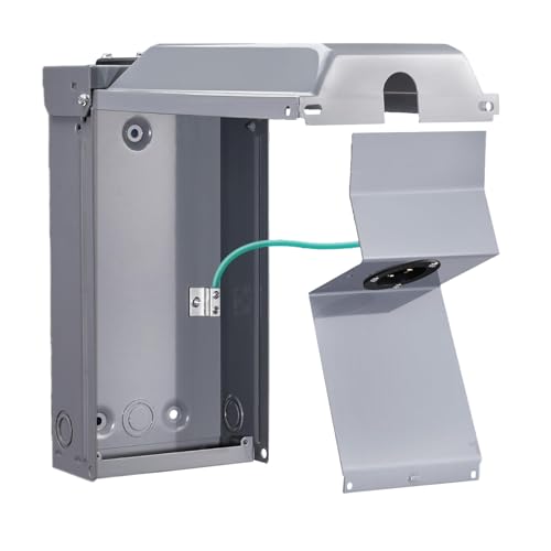 Generator-Steckdosenbox, 30-Ampere-Edelstahl für Elektromerator, Regensicher mit übergroßer Abdeckung, Kompatibel mit 6-12 AWG-Drähten, 7500W Stromkapazität Generator-Steckdosenbox, 30-Ampere-Edelstahl für Elektromerator, Regensicher mit übergroßer Abdeckung, Kompatibel mit 6-12 AWG-Drähten, 7500W Stromkapazität von Eujgoov
