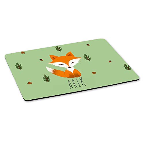 Eurofoto Gaming-Mousepad mit Namen Arik und Fuchs-Motiv | Gamer-Mousepad | Mausmatte | Mauspad von Eurofoto