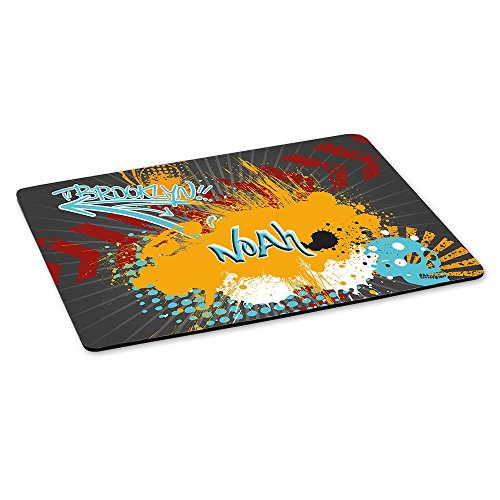 Eurofoto Gaming-Mousepad mit Namen Noah und schönem Graffiti-Motiv - Gamer-Mousepad | Mausmatte | Mauspad von Eurofoto