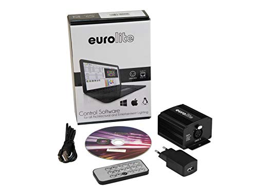 EUROLITE LED PC-Control 512 | Lichtsteuersoftware mit USB-Interface zur Erstellung professioneller Shows von Eurolite