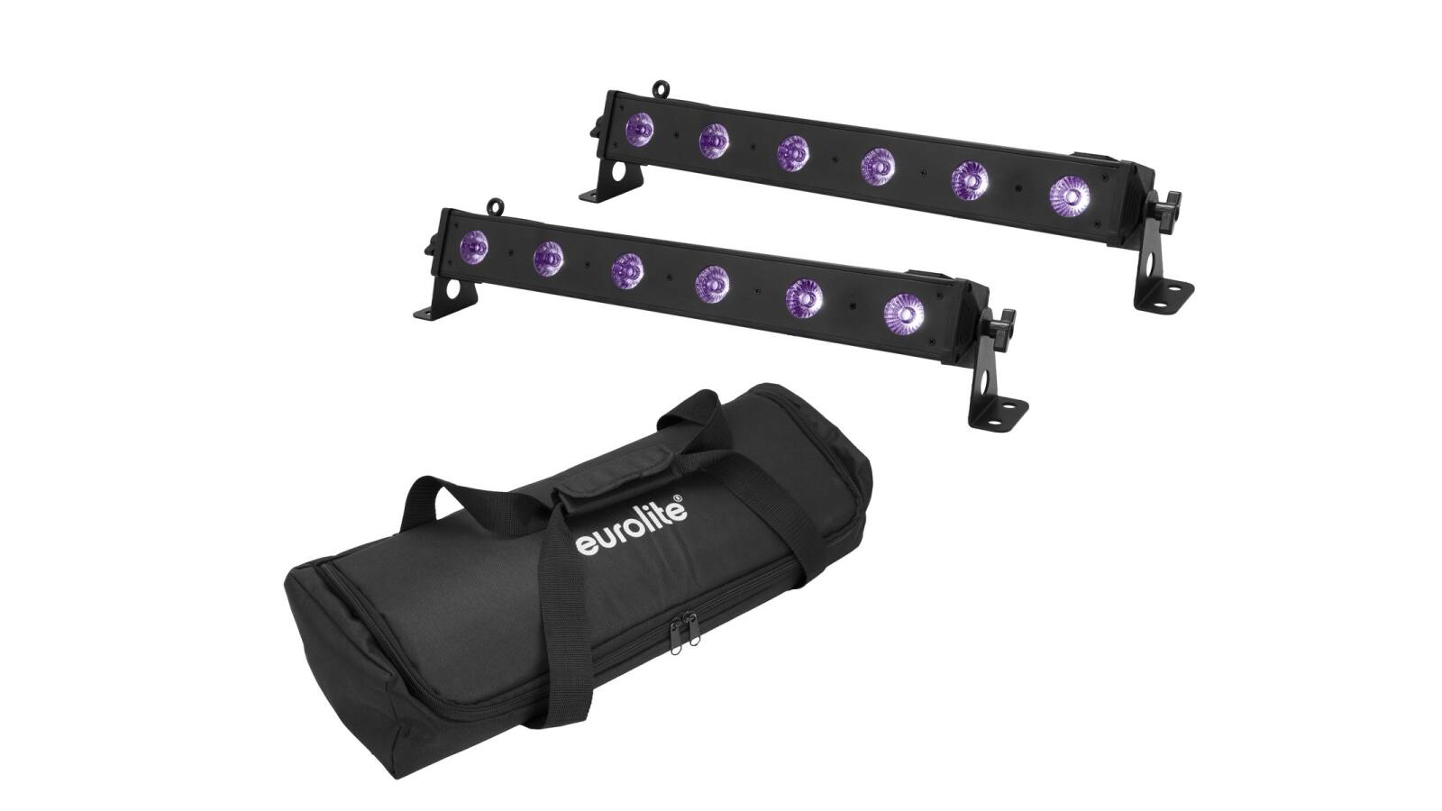 EUROLITE Set 2x LED BAR-6 UV Leiste + Soft-Bag von Eurolite