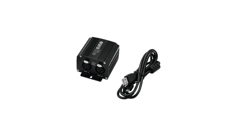 EUROLITE USB-Interface 2x512 DMX/Artnet inkl. 64x DMX512 Steuersoftware von Eurolite