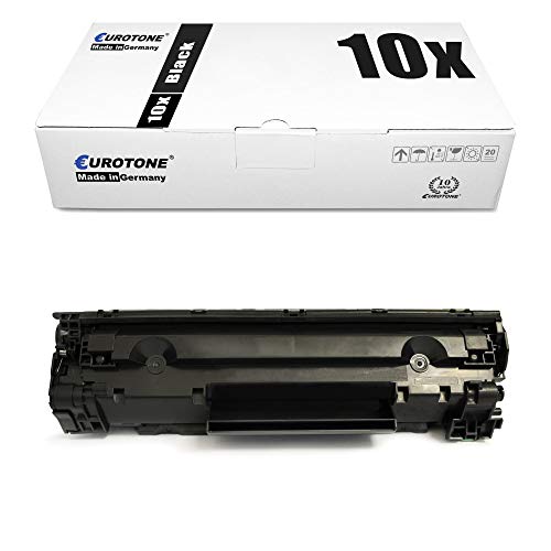 10x Eurotone Toner kompatibel für Canon I-Sensys LBP 2900 3000 b i, 7616A005 703 von Eurotone, kein Canon Original