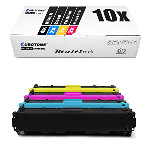 10x Müller Printware Toner kompatibel für Canon I-Sensys MF 623 624 628 8230 8280 Cw cw Cn cn, 731 von Eurotone