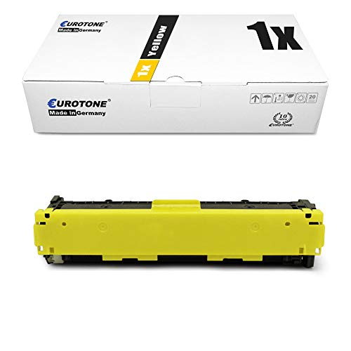 1x Eurotone kompatibler Toner für HP Color Laserjet CP 1513 N ersetzt CB542A 125A von Eurotone, kein HP Original