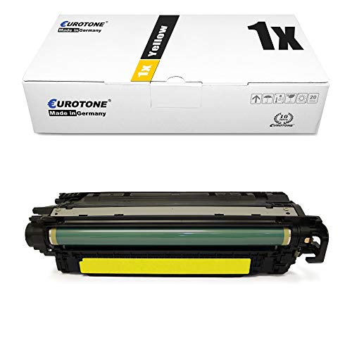 1x Eurotone kompatibler Toner für HP Color Laserjet CP 4520 DN n ersetzt CE262A 648A von Eurotone, kein HP Original