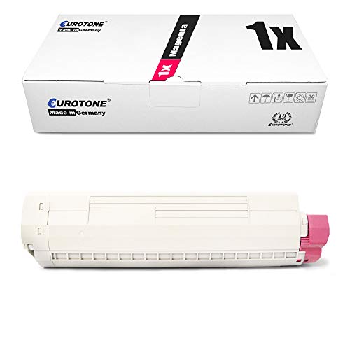 1x Müller Printware Toner für Oki MC851DN ersetzt 44059166 Magenta Rot Druckerpatrone Patrone von Eurotone