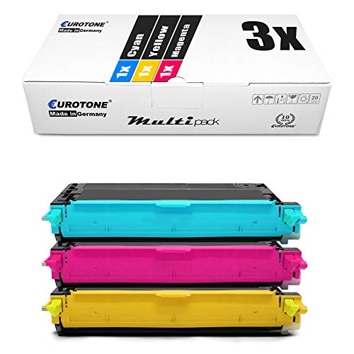 3X Eurotone Toner für Dell 3130 wie 593-10290 - 593-10292 Color Cyan Magenta Yellow von Eurotone, kein Dell Original