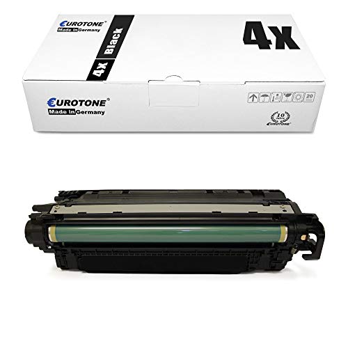 4X Eurotone Toner kompatibel für Canon LBP 710 712 wie 040 BK 40BK Schwarz, Druckerpatronen Kartuschen von Eurotone, kein Canon Original