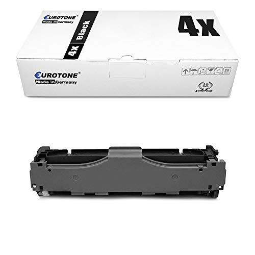 4X Eurotone kompatibler Toner für HP Color Laserjet Pro MFP M 476 wie CF380X 312X Black von Eurotone, kein HP Original