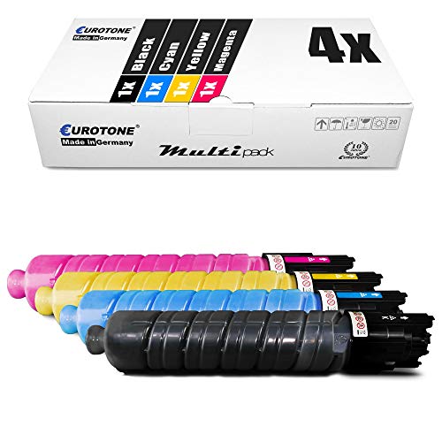 Eurotone 4X Müller Printware Toner für Ricoh Aficio MP C 300 400 401 zsp SPF srsp zsrsp ht sp sr hw ersetzt 841550-841553 Set von Eurotone