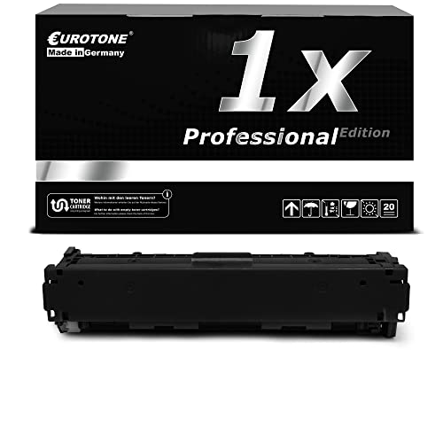 Eurotone Toner Cartridge kompatibel für HP Color Laserjet CP 1525 N / NW cm 1415 FN / FNW, Black CE320A Patrone von Eurotone