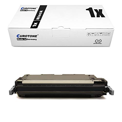 Eurotone Toner kompatibel für HP Color Laserjet 1600, 2600 NSE, N 2605 DN, DTN, CM-1015 MFP, 1017 MFP kompatibel für HP 124A Black Q6000A, Druckerpatronen von Eurotone