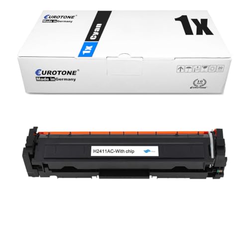 Eurotone W2411A 216A Toner mit Chip kompatibel für HP Color Laserjet M182nw M182n MFP M183fw M183 M182 Color Laserjet M155a M155nw M155 (1er Pack Cyan) von Eurotone