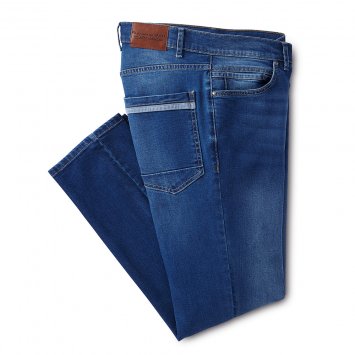 Jeans mit Kontrasten,jeansblau von Eurotops