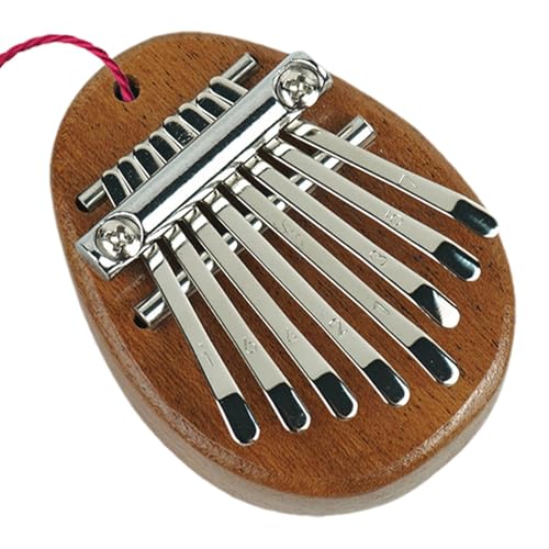 Euyehn Kleines Kalimba Daumenklavier 8 Tasten – Holz Tragbares Daumenklavier Finger Kalimba – Taschenmusikklavier für Anfänger, Massivholz-Fingerklavier für Kinder, Erwachsene, alle Altersgruppen von Euyehn