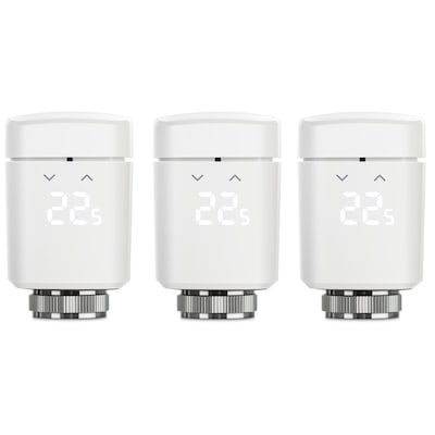 Eve Thermo - smartes Heizkörperthermostat Apple HomeKit Thread, 3er Pack von Eve Systems