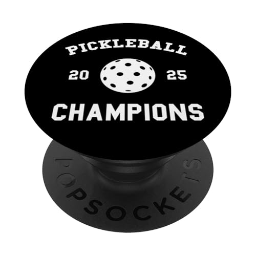 Pickleball-Meister 2025 PopSockets Klebender PopGrip von Everything Is Currency