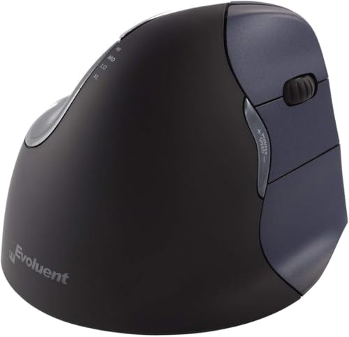 Evoluent VM4RW Vertical Wireless Maus Silber/schwarz, 2, Blau/schwarz von Evoluent