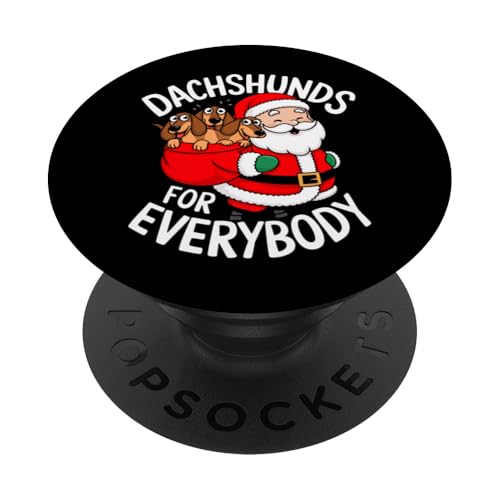 Dachdung Doxie For Everybody Lustiger Weihnachtsmann PopSockets Klebender PopGrip von EvrybdyChrstms2024