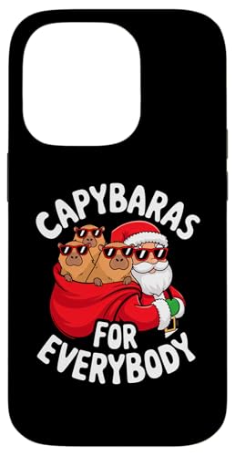 Hülle für iPhone 14 Pro Capybara For Everybody Lustiger Weihnachtsmann von EvrybdyChrstms2024