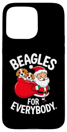 Hülle für iPhone 15 Pro Max Beagle For Everybody Lustiger Weihnachtsmann von EvrybdyChrstms2024