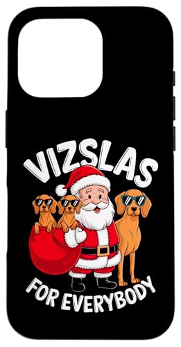 Hülle für iPhone 16 Pro Vizsla For Everybody Lustiger Weihnachtsmann von EvrybdyChrstms2024