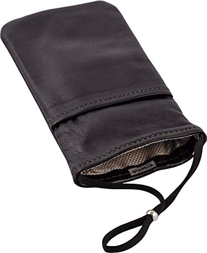 Ewall Handytasche Leder Dunkelbraun (L 16x 8,5 cm) von Ewall