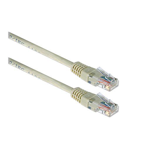 Ewent ew9524 15 m CAT5E U/UTP (UTP) Elfenbeinfarben Netzwerk-Kabel – Netzwerk-Kabel (15 m, Cat5e, U/UTP (UTP), RJ-45, RJ-45, elfenbeinfarben) von Ewent