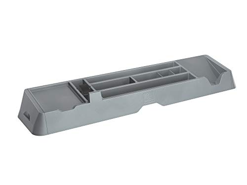 Exacompta 67038D 6er Pack Desktop-Organizer TOOLBAR mit 7 verschiedenen Ablagefächern und 2 ausziehbaren Schubfächern links und rechts, ideal für Ihren Schreibtisch mausgrau von Exacompta