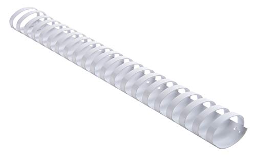 Exacompta 75800E 50er Pack Bindekämme 32 mm dick 21 Ringe geeignet für A4-Dokumente für ca. 210–300 Blatt aus PVC weiß Binderücken Kammbinder von Exacompta