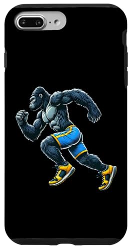 Hülle für iPhone 7 Plus/8 Plus Gorilla Running Gym, Fitness, Training, Training, Sportliebhaber von Exercise with Gorilla