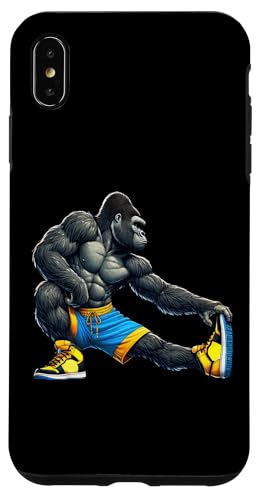 Hülle für iPhone XS Max Gorilla Fitness-Studio Fitness Workout Training Sport Liebhaber von Exercise with Gorilla