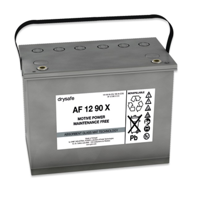 Exide AF 12 090 XOS Blei Akku mit M6 Schraubanschluss 12V, 89500mAh von Exide