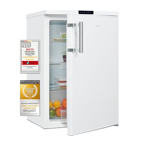 Exquisit Vollraumkühlschrank KS516-V-HE-011D weiss | Nutzinhalt: 134 L | Schnellkühlenfunktion | Alarmfunktion | Ohne Gefrierfach von Exquisit