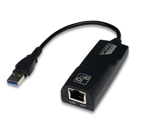 EXSYS EX-1320-2 adaptador USB 3.0 A RED ETHERNET GIGABIT LAN, 10 cm negro von Exsys