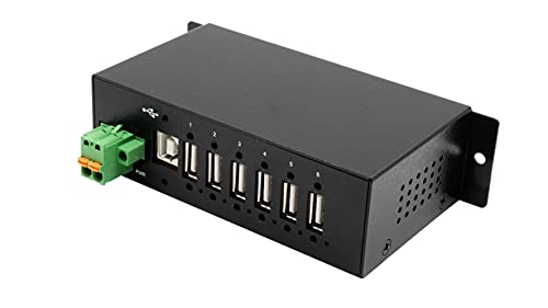 Exsys EX-1596HMVS - Managed 6-Port USB 2.0 Metall HUB mit Überspannungsschutz von Exsys