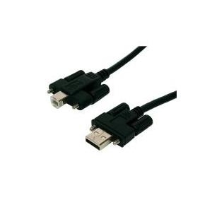 Exsys EX-K1552V - USB-Kabel - USB Typ A, 4-polig (M) - USB Typ B, 4-polig (M) - 2,0m (USB / USB2.0) - Flügelschrauben (EX-K1552V) von Exsys