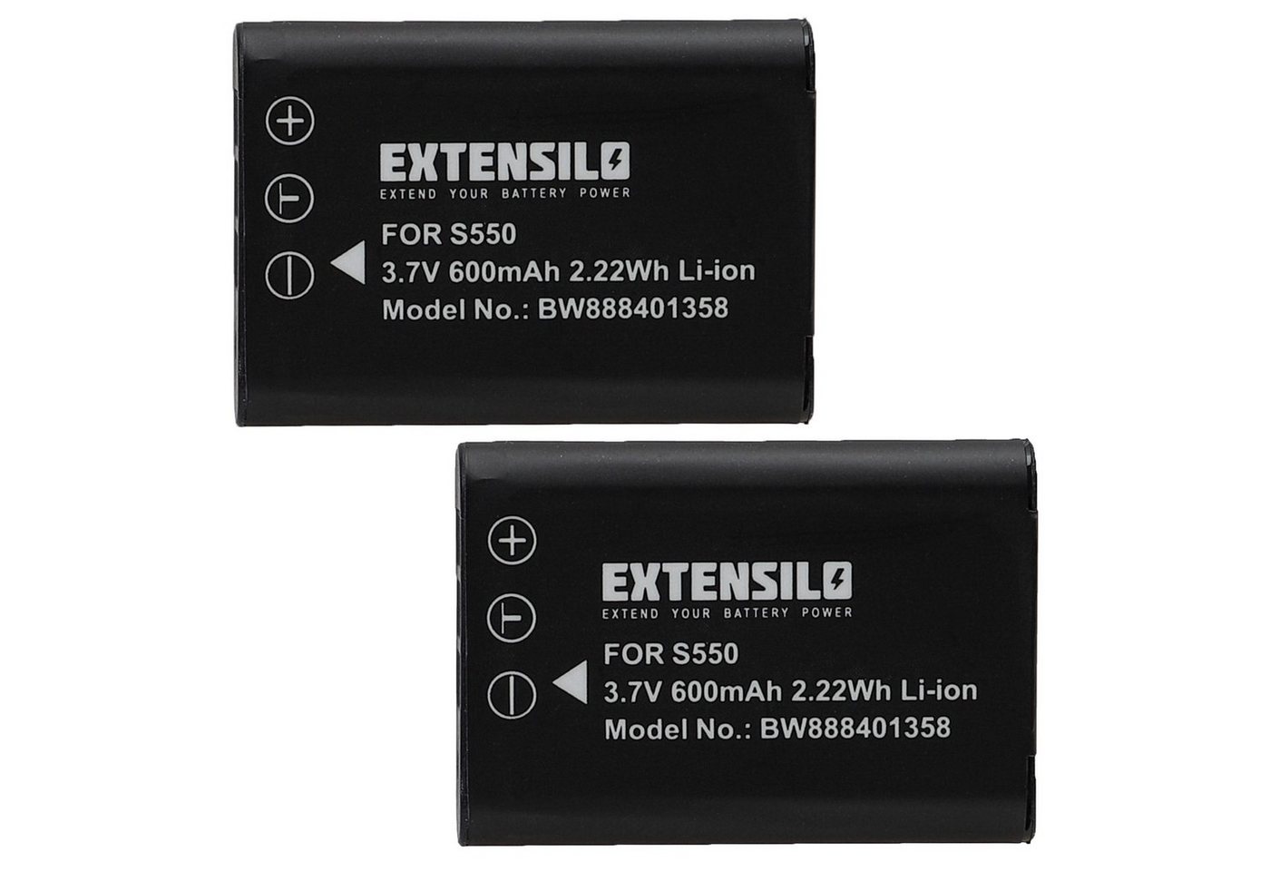 Extensilo Ersatz für Sanyo DB-L70 für Kamera / Foto Digitalkamera / Foto DSLR Kamera-Akku Li-Ion 600 mAh von Extensilo