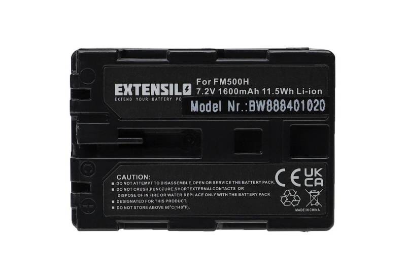 Extensilo passend für Sony Alpha DSLR-A580, DSLR-A580L, DSLR-A500Y, DSLR-A550, Kamera-Akku Li-Ion 1600 mAh von Extensilo