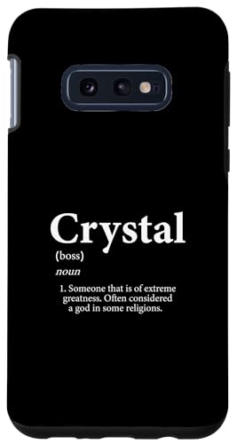 Hülle für Galaxy S10e Crystal Definition Lustiger Vorname Geburtstag Crystal Pride von Extreme Greatness
