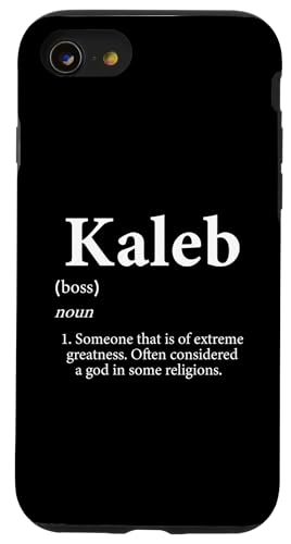 Hülle für iPhone SE (2020) / 7 / 8 Kaleb God Meme Definition Lustiger Vorname Geburtstag Kaleb von Extreme Greatness