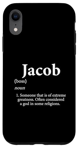 Hülle für iPhone XR Jacob God Meme Definition Lustig Jake Name Geburtstag Jacob von Extreme Greatness